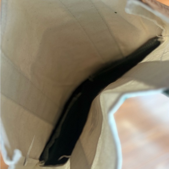 NWT Trader Joe’s 2 Canvas Mini Tote Bags - Green and Teal - Picture 6 of 11